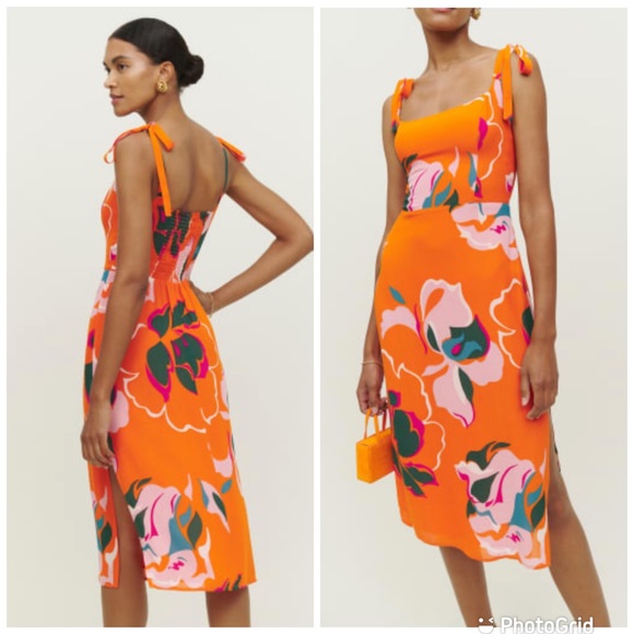 Reformation Besse Dress in Electra - Picture 2 of 9